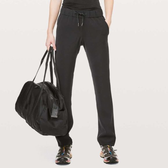 Lululemon On The Fly Black Jogger Pants, 31" - Picture 1 of 8